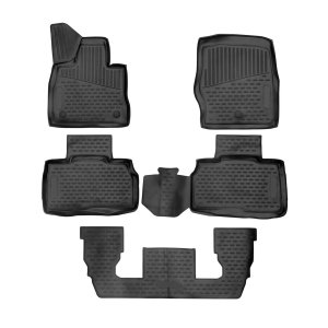 Ford Explorer Floor Mats - Omac - Rubber TPE - Black - 2020-2025 Ford Explorer Floor Mats - Omac - Rubber TPE - Black - 2020-2025